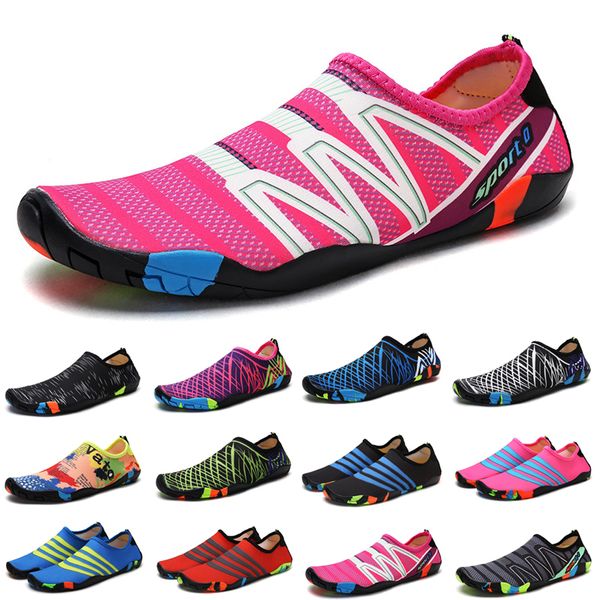 

sandals elastic quick dry aqua shoes plus size nonslip yellow purple orange sneakers women men water shoes breathable footwear light surfing