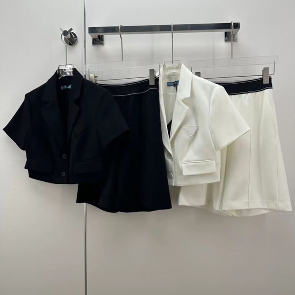 

womens blazers two-pieces blazer vest letter embroidery suit jacket white for women fashion designer blazer coat blazer office ladies black, White;black