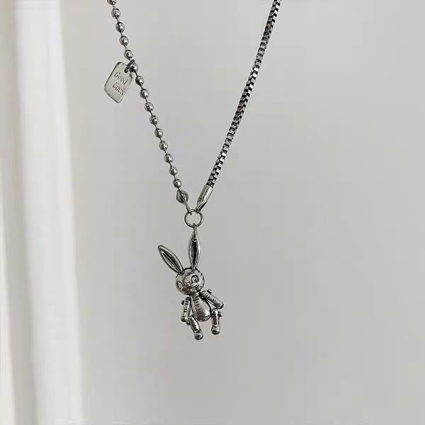 

rabbit pendant necklace, chinese new year jewelry gifts for women, Silver