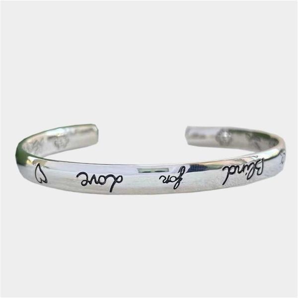 

2023 designer new jewelry love fearless hollow square chain shaped bamboo knot men's and women's double bracelet couple gift, Black