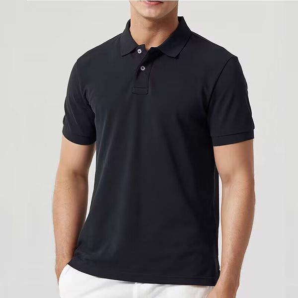 

summer polo shirt men's designer t-shirt men's pearl cotton men's solid short sleeve selling luxury sizes/4xl, White;black