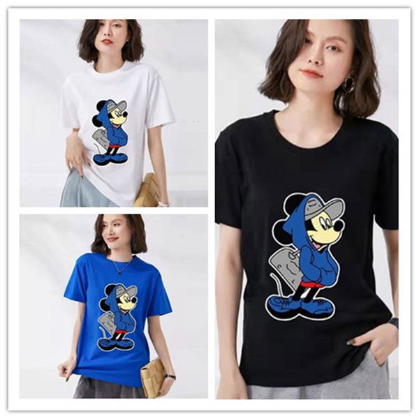 

channel brand designer womens t-shirt france trendy clothing c letter graphic print couple fashion cotton round neck coach men and women sho, White