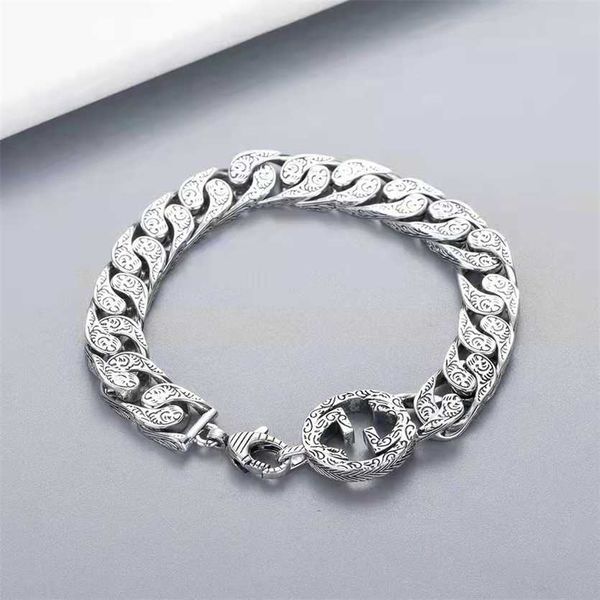 

2023 designer new tiktok double g bracelet makes old wind net temperament all match lovers red and jitter., Black