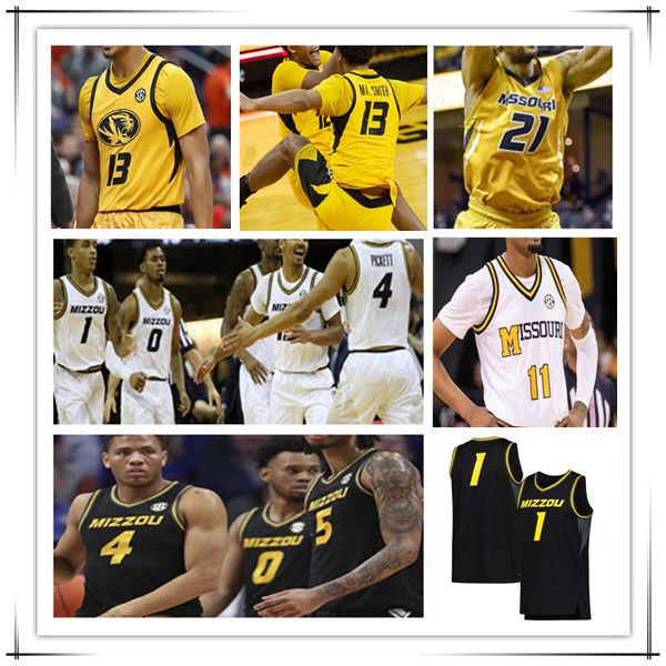 

ncaa mizzou missouri tigers college basketball jersey brown d'moi hodge deandre gholston isiaih mosley noah carter nick honor sean east, Black