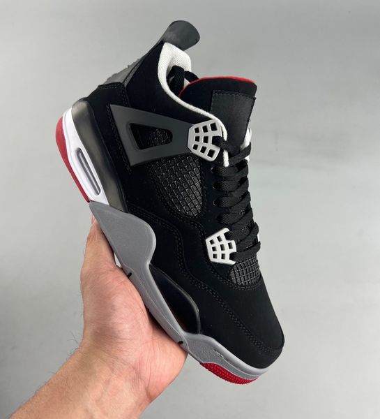 

shoes basketball 4 4s men women black cat red thunder lightning sneakers university blue white oreo bred dust sail jumpman4 sports trainers
