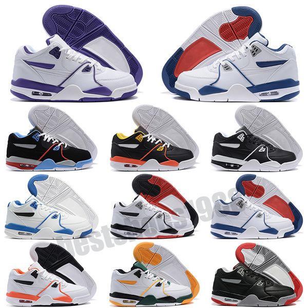 

designer shoes 4 flight 89 running court purple raygun black white oreo rucker park true blue royal red yellow 89s men