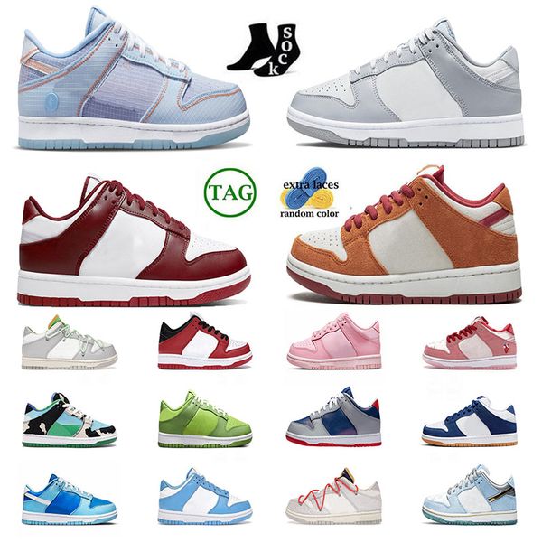 

athletic outdoo wholesale new kid dunks low sb shoe casual fashion sneakers baby designer boys girls running shoes kentucky team red tirple
