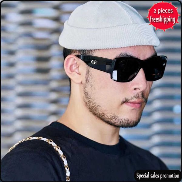 

brand design sunglasses 23a xiaoxiang 71474 printed ins square lens letter net red 71472 uv400 high quality, White;black