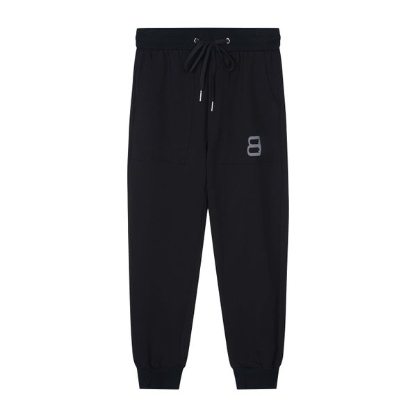 

autumn winter designer joggers womens mens long pants sweatpant jogging reflective casual trouser printing sweatpants, Black