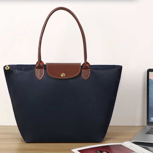 

evening bags female portable foldable dumplings handbag woman travel lightweight shopper bag waterproof nylon simple women tote 230320