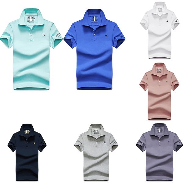 

shirt short polo sleeve t-shirt summer ralphs mens midlife high end business paul polo t-shirt men's polo shirts laurens clothes, White;black