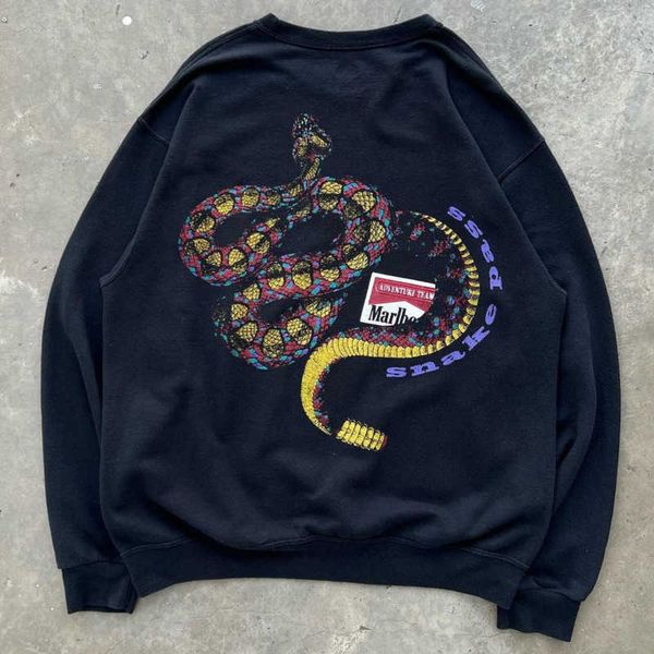 

plus size sweaters men women sweatshirt y2k designer sweater long sleeve t shirt punk style hoodie digital print round neck pullover streetw, Black