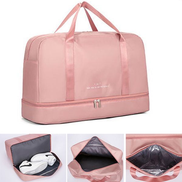 

stuff sacks men's travel yoga gym handbag sports fitness shoulder bag waterproof dry and wet separation luggage pack for male women fem