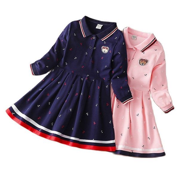

girl's dresses girls dress autumn winter dresses for kids children princess dress costumes college wind school teenager clothes 3-12yea, Red;yellow