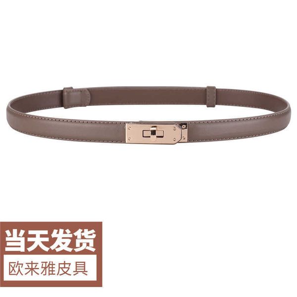 

korean version of punched buckle belt women's adjustable women's thin decorative skirt waist ornament, Silver