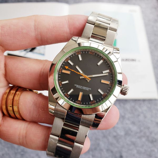 

aaa mens watches 40mm automatic movement watch luminous sapphire waterproof sports self-wind fashion wristwatches montre de luxe watch, Slivery;brown