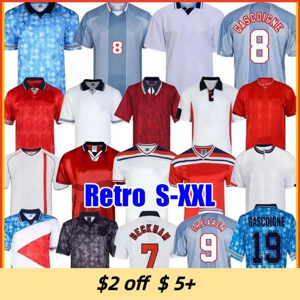 

retro jerseys 1982 1986 1998 2002 shearer beckham soccer jersey 1989 1990 england gerrard scholes owen 1994 heskey 1996 gascoigne vintage cl, Black;yellow