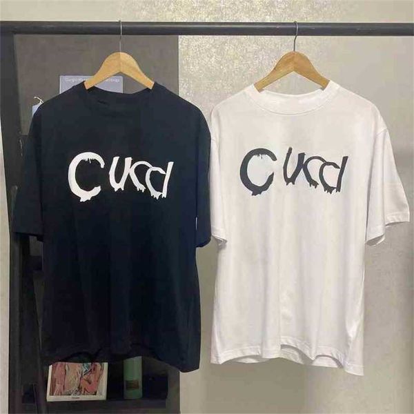 

70% off new t-shirt cotton couple t-shirt, White;black