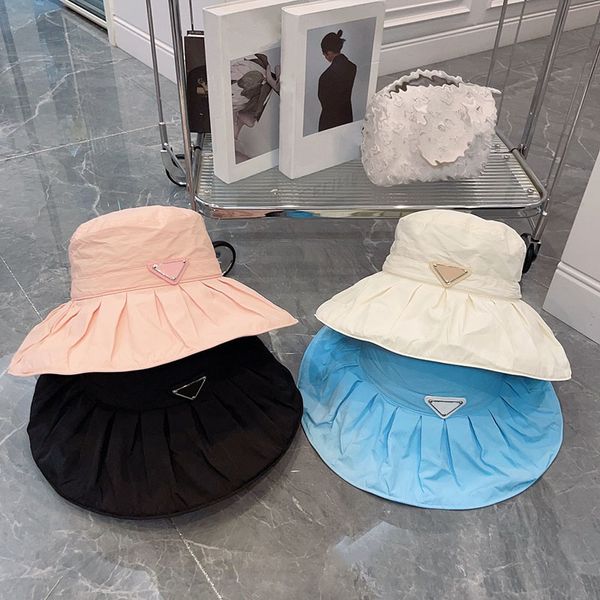 

luxury designer bucket hat sunshade hat wet and quick drying fabric in summer lightweight breathable and foldable uv resistant very good nic, Blue;gray