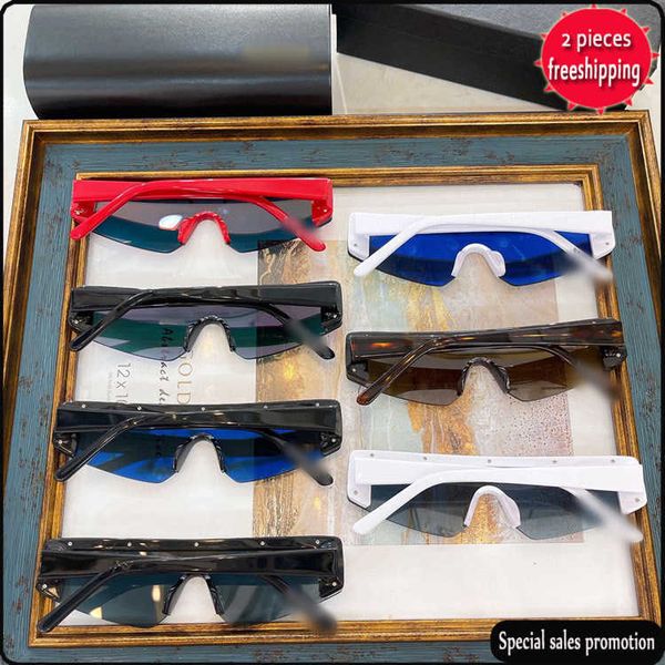 

brand design vintage sunglasses uv400 paris b family 1-piece lens sunglass women ins same cat eye color men's fashion bb0003, White;black