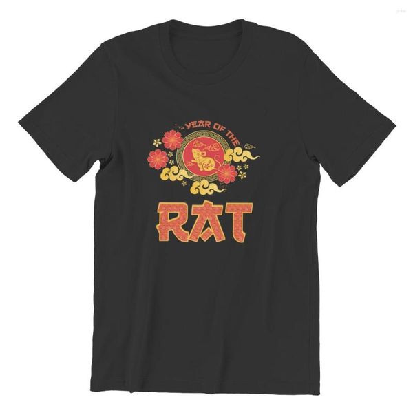 

t men's shirts t-shirts year of the rat zodiac happy r chinese yea print custom punk retro t-shirt 32152, White;black