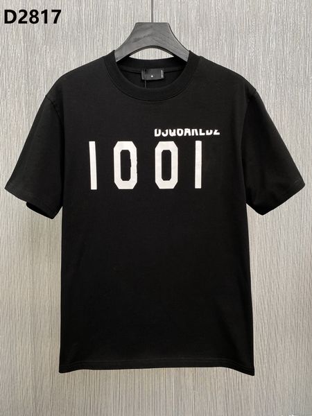 

23ss letter print men t-shirt d2 dsq icon gg cotton men's t-shirts shorts cotton tee poloshirt shirt men black t shirt tee hip hop men, White;black