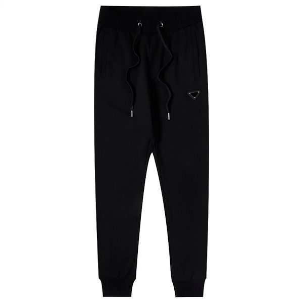 

mens pants loose men autumn winter sports long pants zipper trousers casual men's sweatpants letter printed jogger side stripes sport s, Black