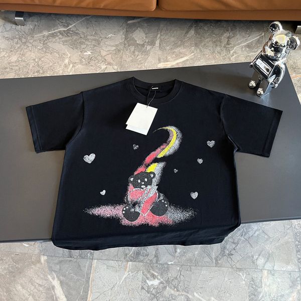 

men's plus tees & polos round neck embroidered and printed polar style summer wear with street pure cotton eewe35, Black;brown