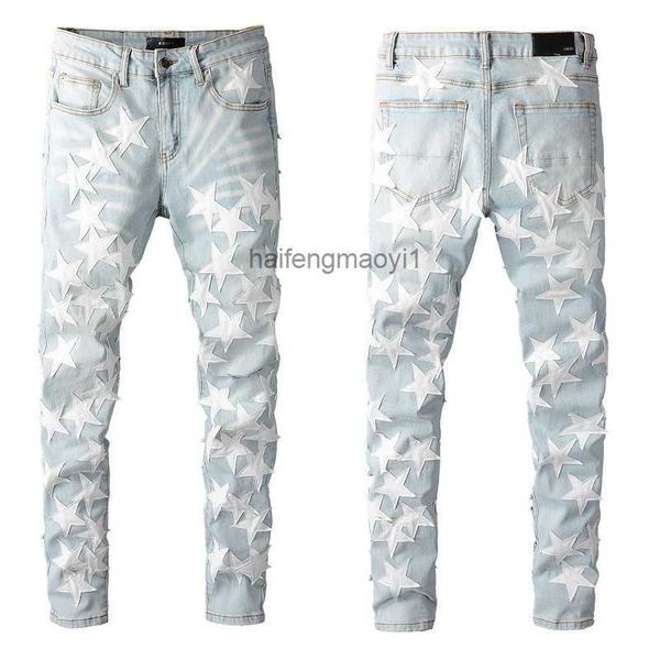 

new arrivals mens luxury designer denim jeans holes trousers jean coolguy biker pants man clothing #690, Blue