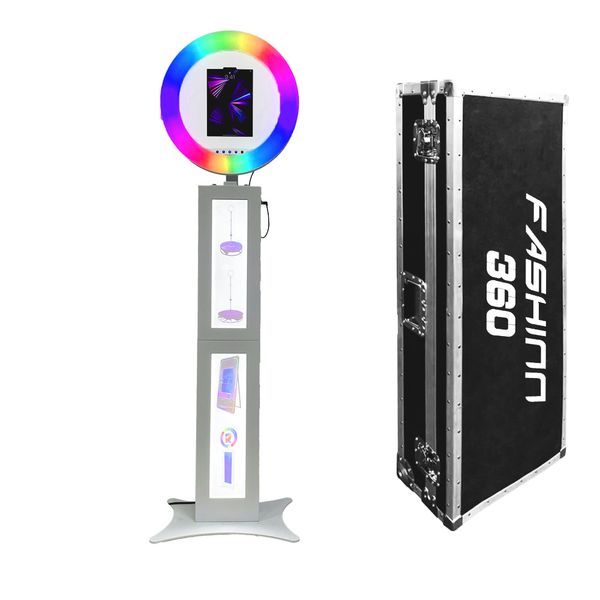 

fashinn360 head tilt portable ipad p booth with ring light for party events
