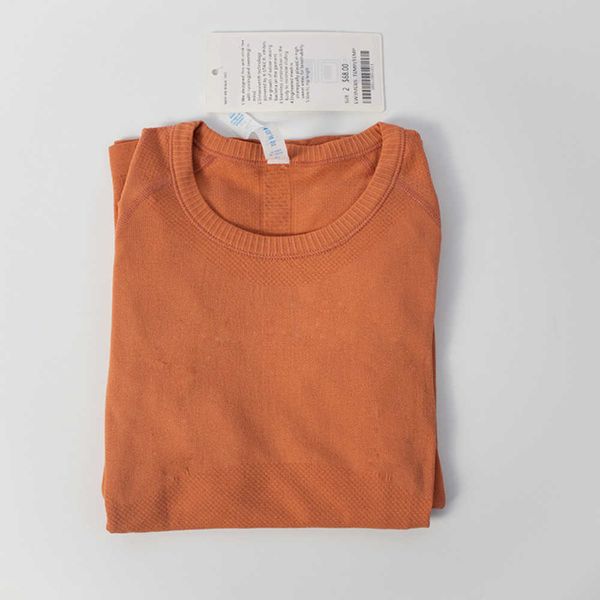 

lulus yoga womens sports t shirt wear swiftlys tech 1.0 2.0 ladies short-sleeved designers t-shirts moisture wicking knit high elastics, Gray