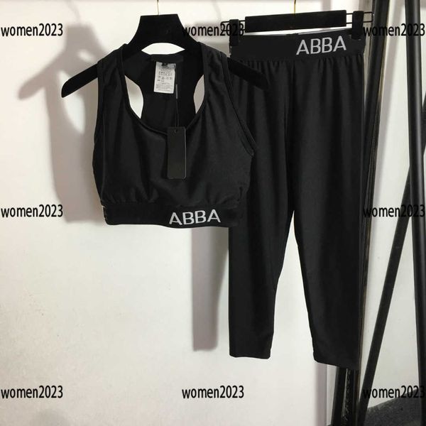 

luxury purity tracksuit womens designer clothing sportswear yoga suit 2pcs camisole and cropped leggings size s-xl new arrival, Gray