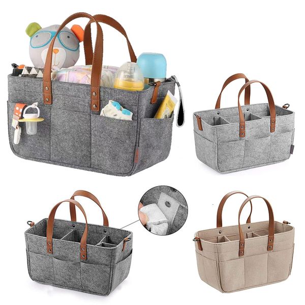 

diaper bags baby organizer portable holder for changing table car born caddy nappy maternity nursery storage bin 230317