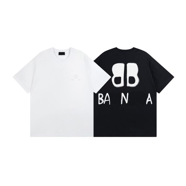 

2023 newstyle galleryse mens t-shirts tees t shirts women designer cottons man s casual shirt luxurys clothing street clothe#02, White;black