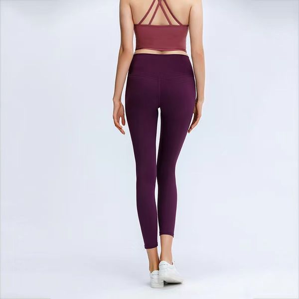 

womens workout leggings designers yoga lululemens pants waist 32 colors sports gym wear classic luxurys elastic fitnesskxai