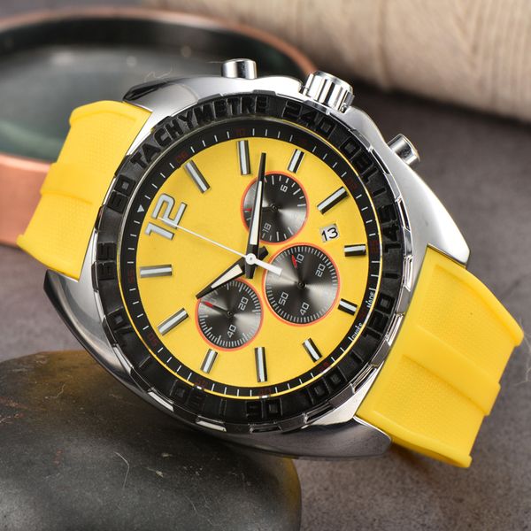 

2023 brand silicone quartz fashion mens time clock watches auto date men dress designer watch male gifts wristwatch sg, Slivery;brown