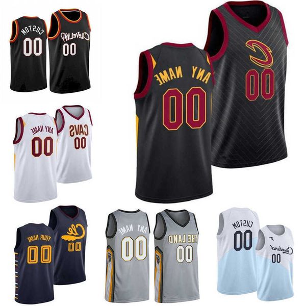 

2023 75th custom men women youth cleveland''cavaliers''cedi 16 osman denzel 45 valentine lauri 24 markkanen evan 4 moble, Black;red