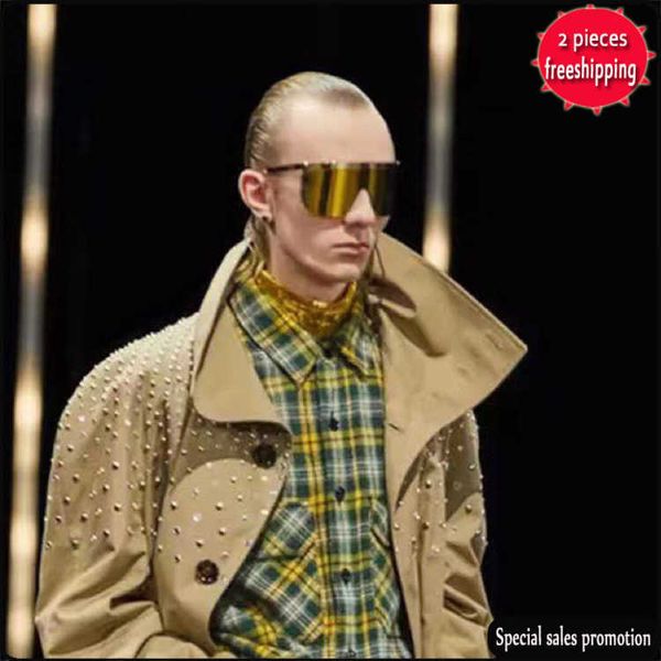 

brand design sunglasses ins fashion versatile show sunglass windscreen driving anti uv cl40308u uv400 high quality, White;black