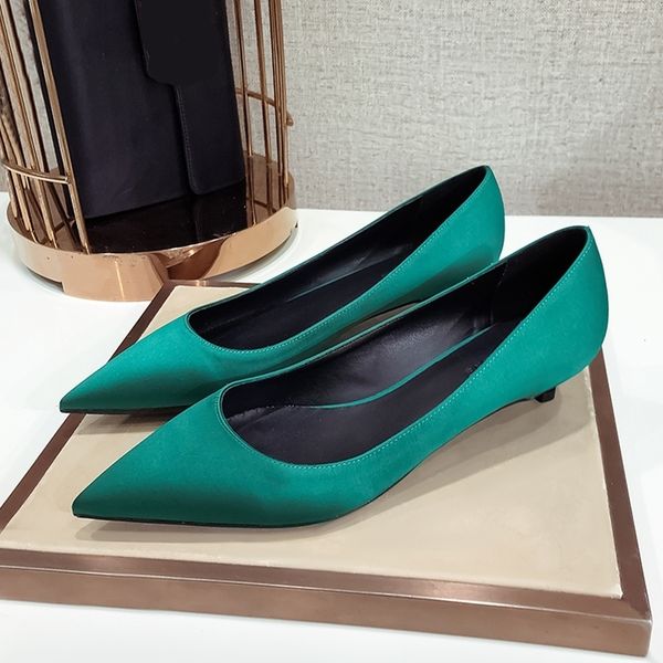 

dress shoes sweet casual 3cm low heel basic solid ladies pointed toe stiletto high heels slip on spring pumps for women big size n0033 23032, Black