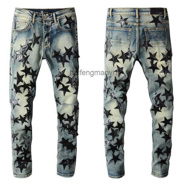 

new arrivals mens luxury designer denim jeans holes trousers jean coolguy biker pants man clothing #694, Blue