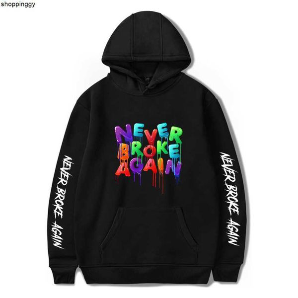 

hoodies sweatshirts rap youngboy never broke again fashion tracksuit kids hip hop clothing esports sudadera punk, Black