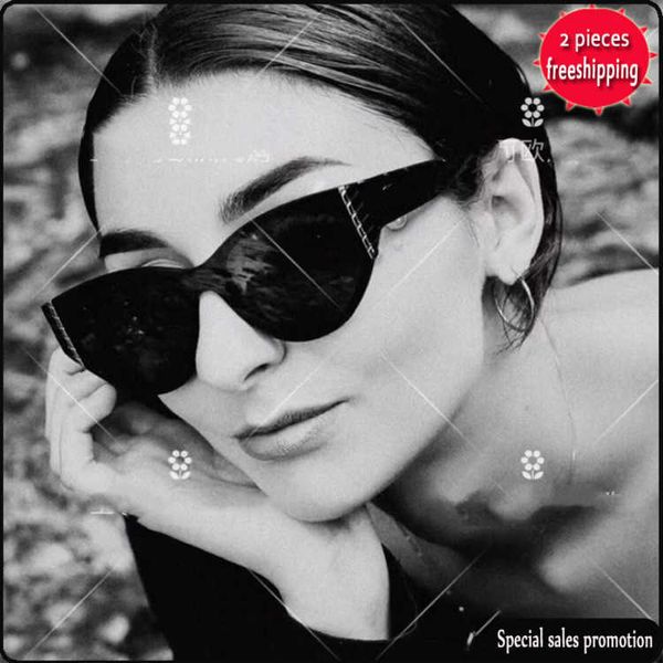 

brand design sunglasses 23 xiaoxiang cat's eye plate fashion trend net red same sunglass wind ins ti0de sunglass ch6054 uv400 high qual, White;black