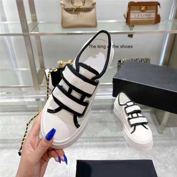 

shoes version 2023 new style fragrant biscuit women's casual versatile canvas high thick soled small white shoes, Black