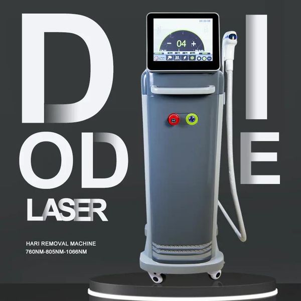 

new update 800w skin rejuvenation ice platinum laser hair remove three wavelenght 755 808 1064 diode laser okl hair laser removal machine, Black