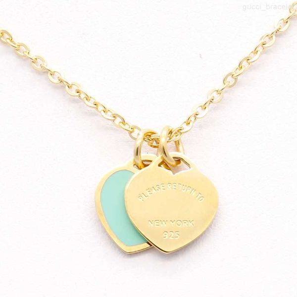 

necklace designer jewelry necklaces chain chains link luxury jewellery heart pendant custom love pendants women womens stainless steel, Silver