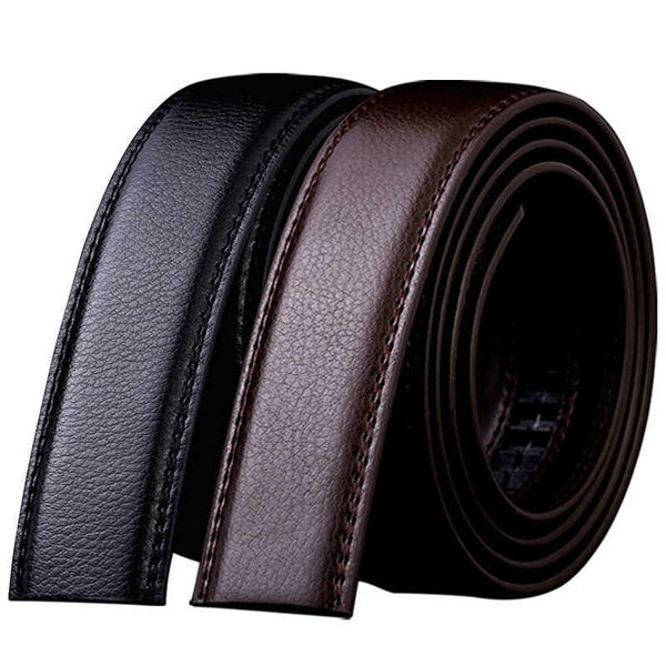 

belts fashion coffee belt for men's designer automatic buckle pu leather 3.5cm wide diy gifts for men luxury black belts size 140cm w03, Black;brown