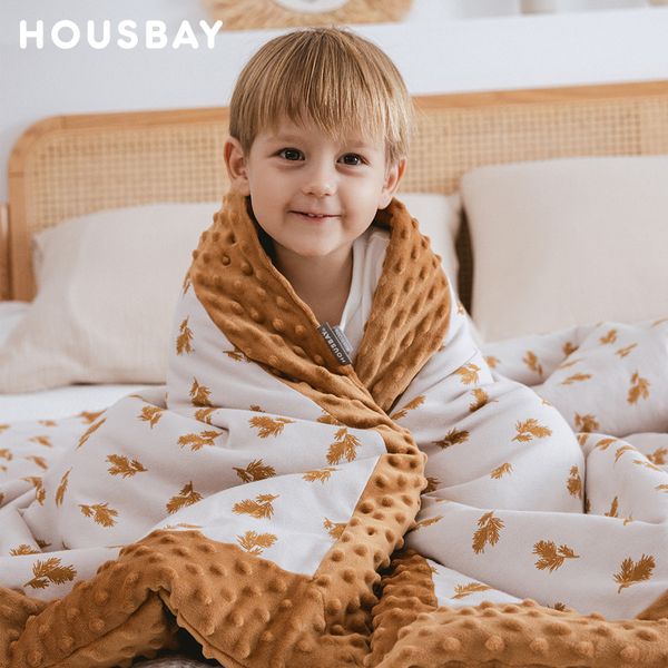 

quilts 0-6 years autumn thin kids quilt 120*150cm soft feeling doudou patchwork style baby sleeping bedding sofa blanket 230317