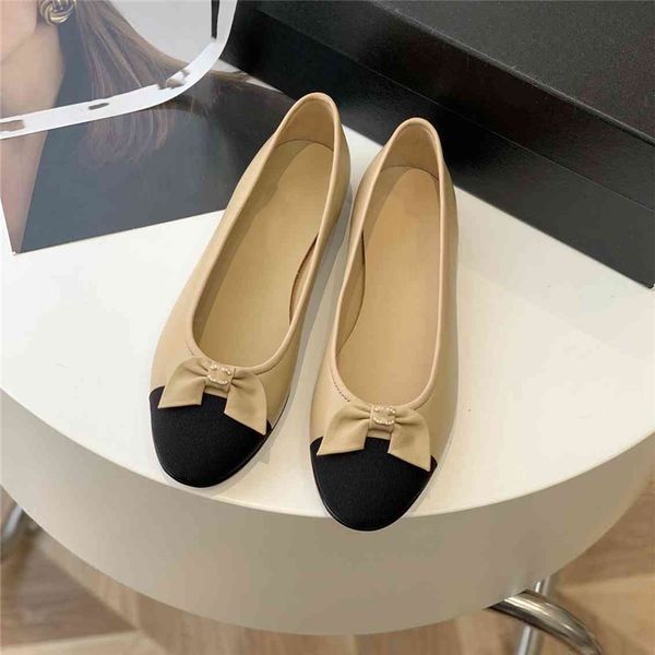 

fashion dress shoes 2023 channel women leather high heel metal buckle letter logo wedding party business casual flat shoes 06-024, Black