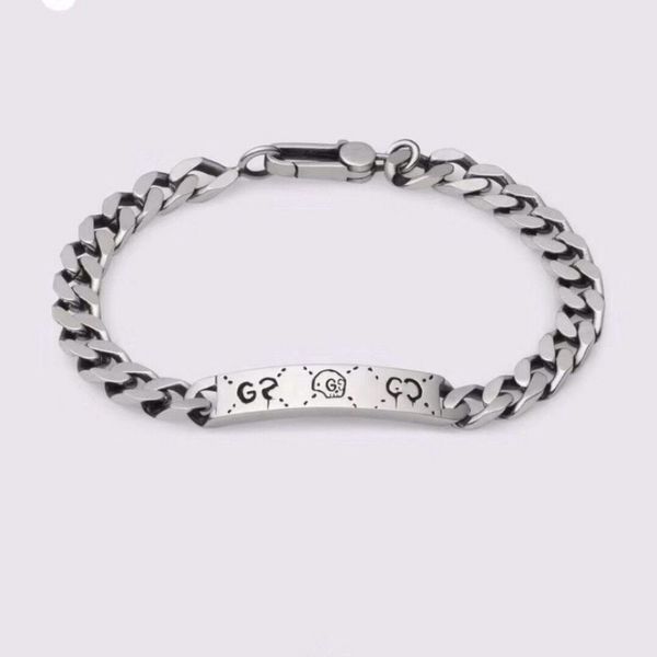 

luxury bracelets 18k gold plated stainless steel choker chain letter lock pendant statement fashion womens bracelets wedding jewelry accesso, Black