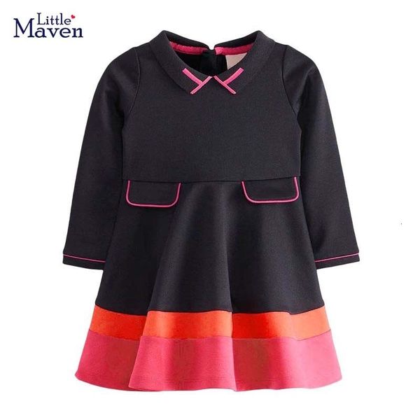 

girl s dresses little maven long sleeves dress rabbit baby girls casual clothes cotton elegant and pretty for toddler kids 2 to 7 year 23031, Red;yellow